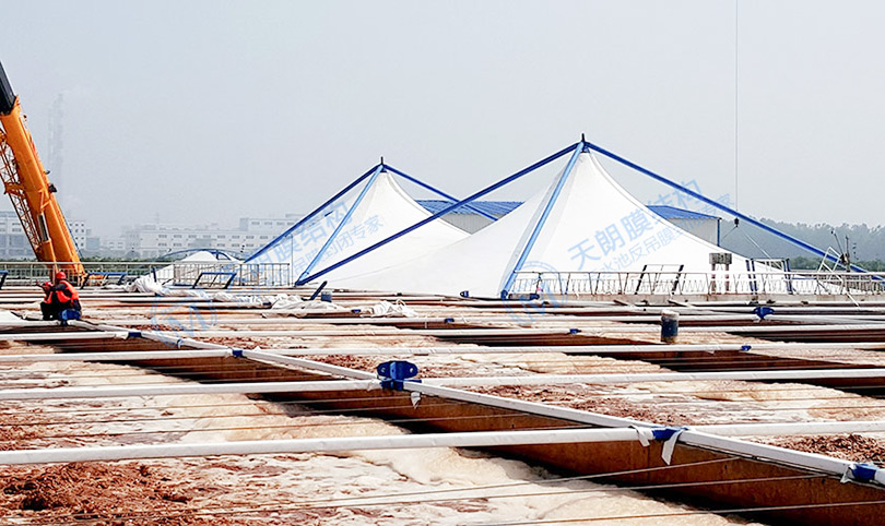 污水池膜結(jié)構(gòu)出現(xiàn)褶皺影響大嗎？河南天朗為您解析