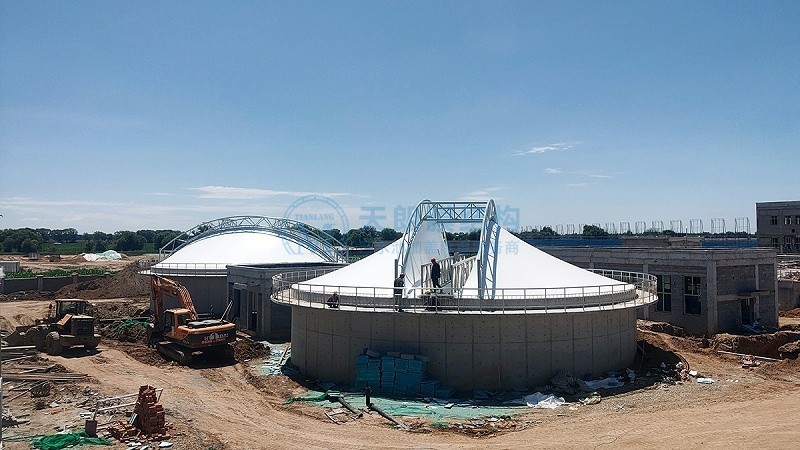 20210604-呼和浩特班定營(yíng)污水處理廠污泥濃縮池反吊膜-2