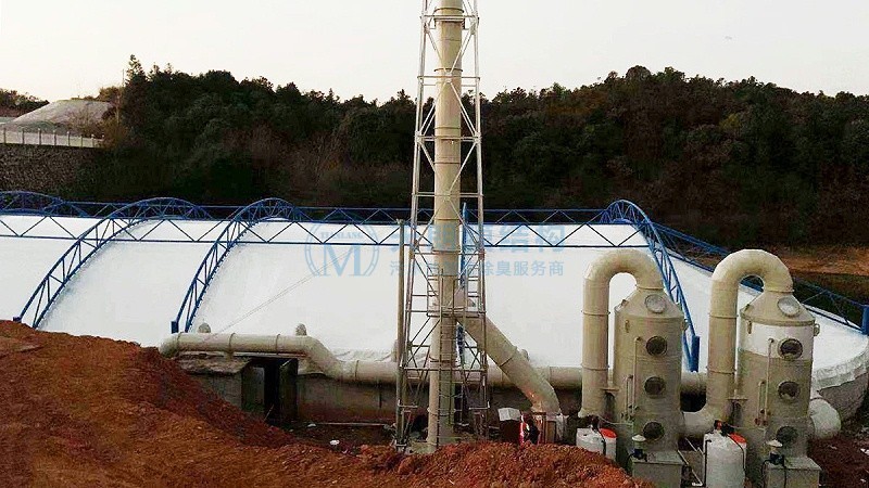 泉湖垃圾滲濾液調(diào)節(jié)池反吊膜密閉項(xiàng)目-2